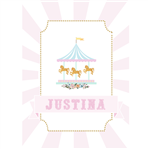 Afiche Pers. Carousel rosa
